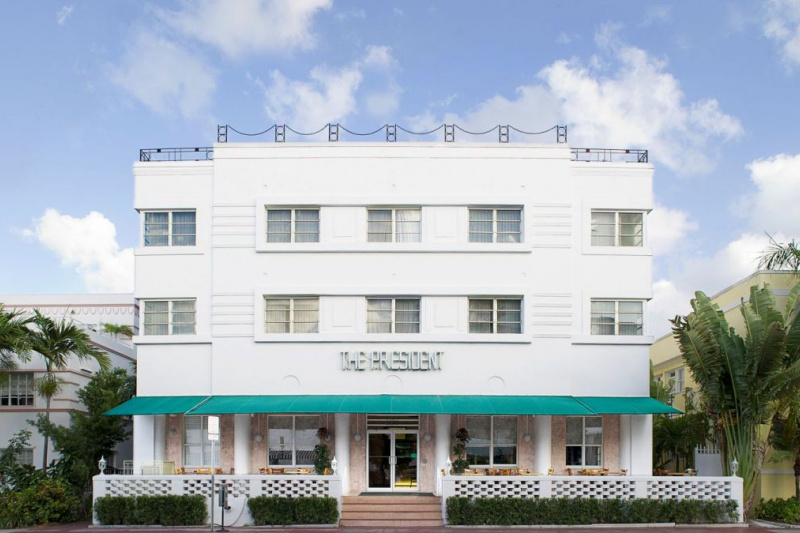 The hotel facade