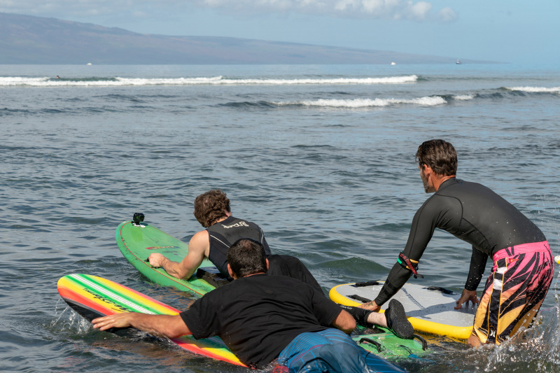 Assistance provided while doing adaptive surfing