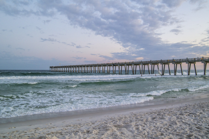 Beach pier