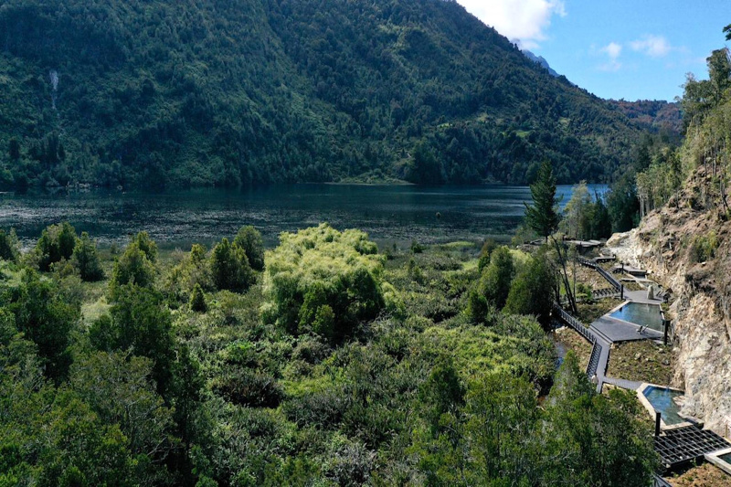 Lake and green nature views