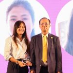 SokCheng from Wapatoa received an award from H.E. Tram Iv Tek