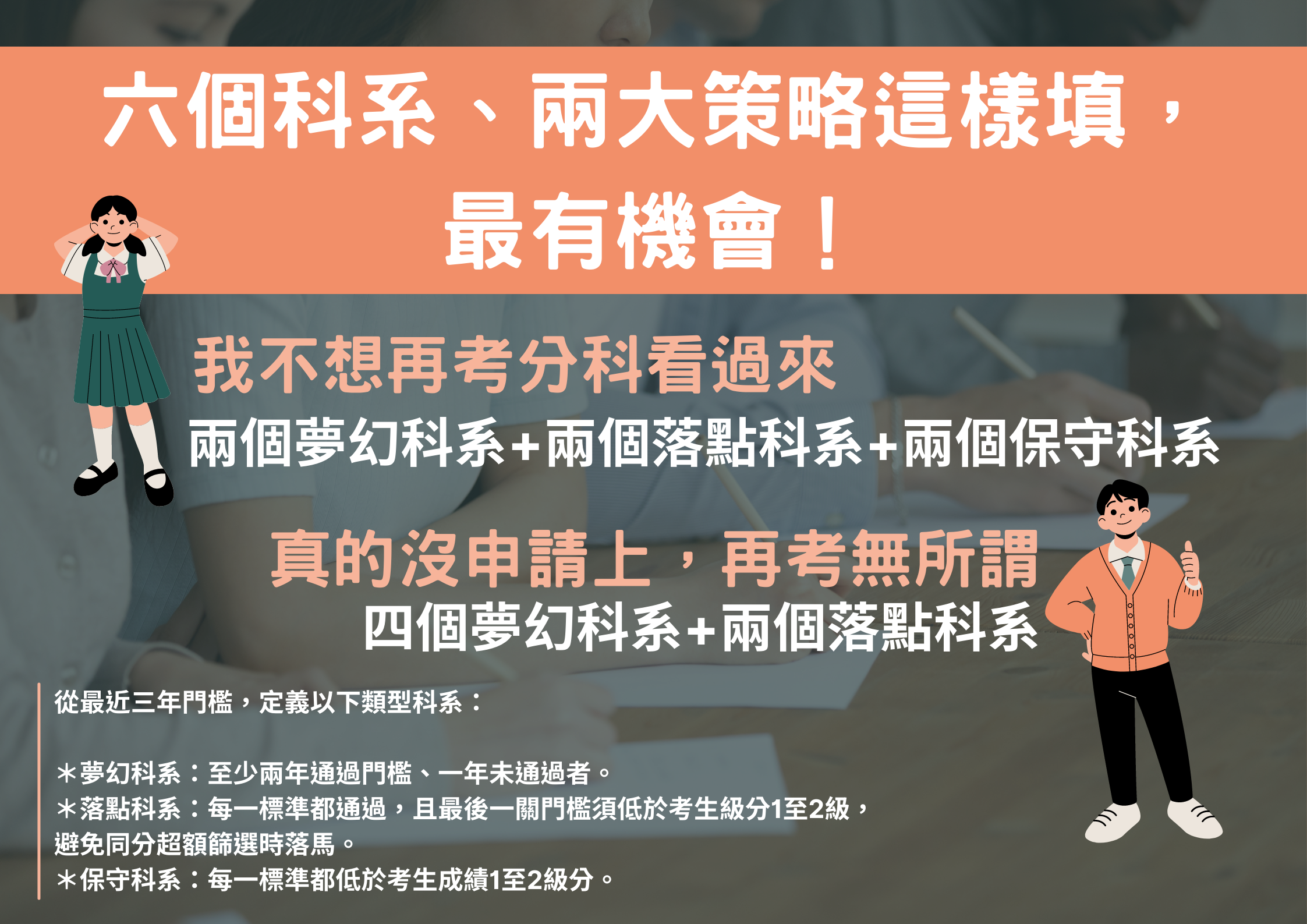 學測落點選科系