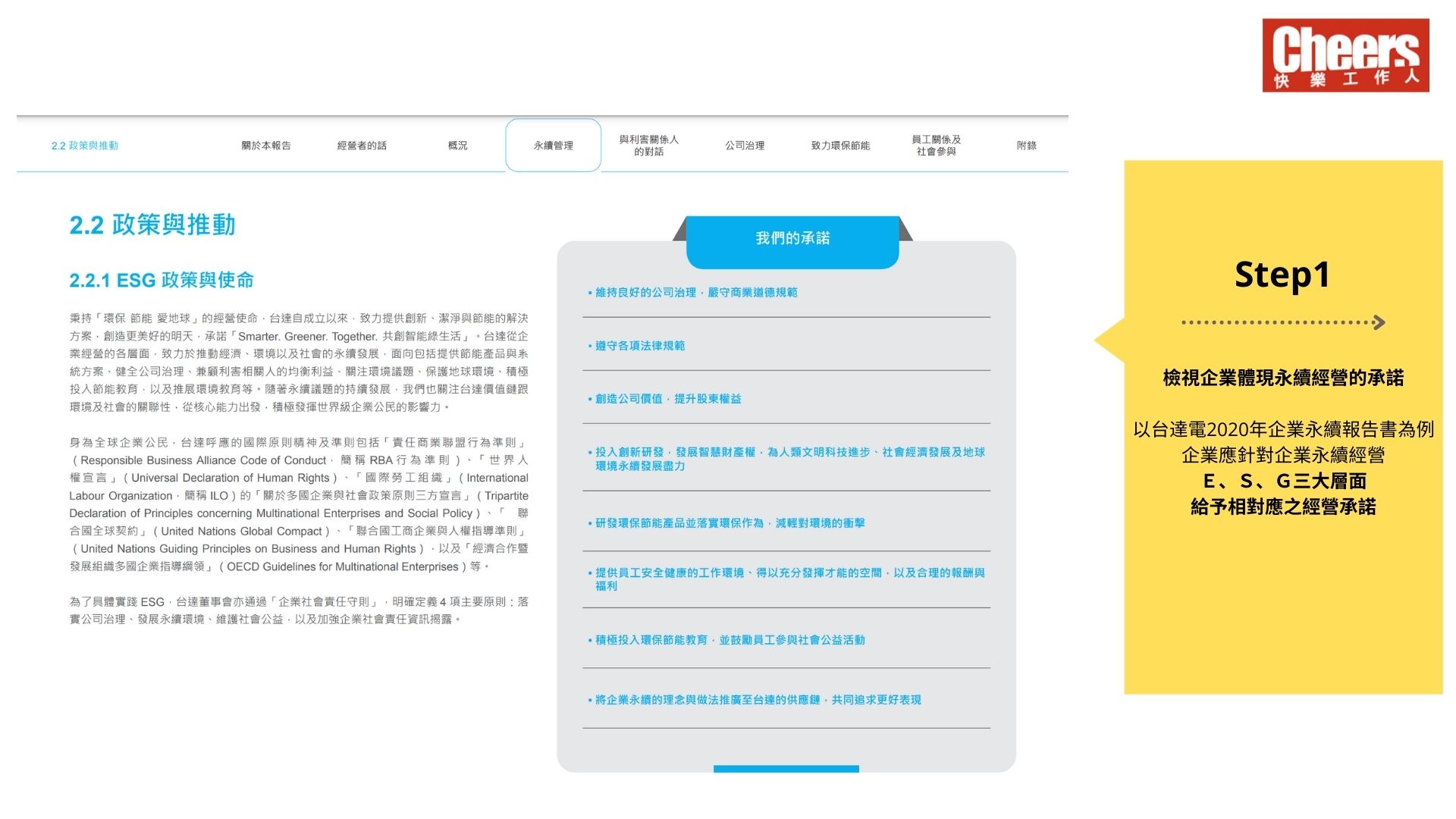 企業永續性報告書