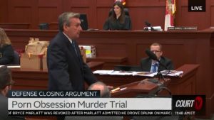 defense attorney addresses the jury