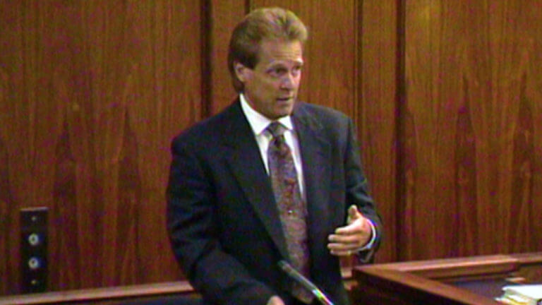 William Kurtain testifies in the Menendez brothers murder trial