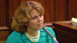 Marta Cano, the sister of Jose Menendez, testifies in the Menendez brothers murder trial