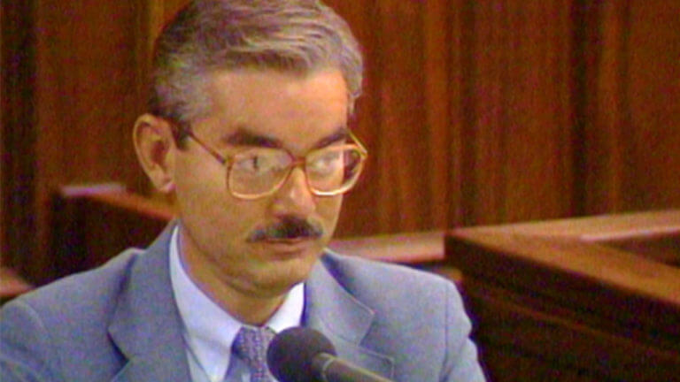 Dr. William Vicary testifies in the Menendez brothers murder trial