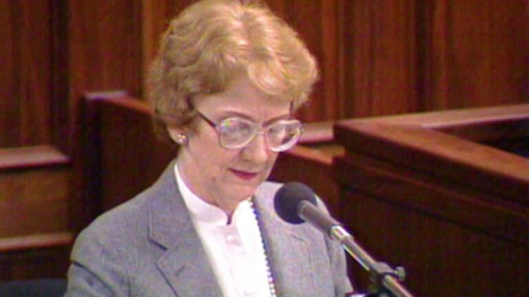 Dr. Ann Wolbert Burgess testifies in the Menendez brothers murder trial