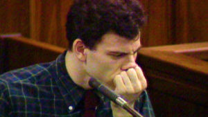 Erik Menendez testifies during his murder trial