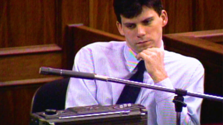 Lyle Menendez testifies during his murder trial