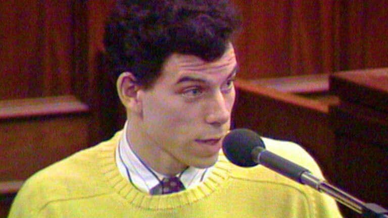 Erik Menendez testifies during his murder trial