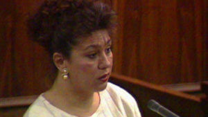Mary Theresa Dominguez testifies in the Menendez brothers murder trial