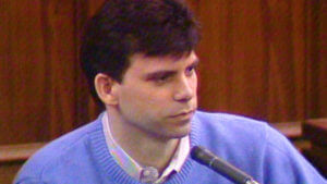 Lyle Menendez testifies during his murder trial