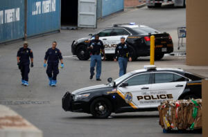 Police vehicles respond to Walmart in El Paso