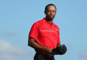 Tiger Woods playing golf