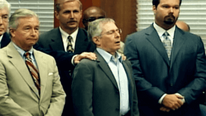 Robert Durst reacts as he's found not guilty in the death of Morris Black