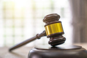 Stock image of gavel