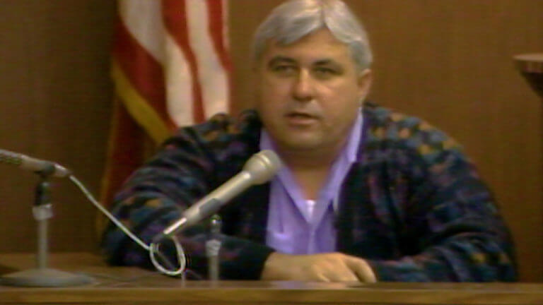 A witness testifies in the trial of Aileen Wuornos