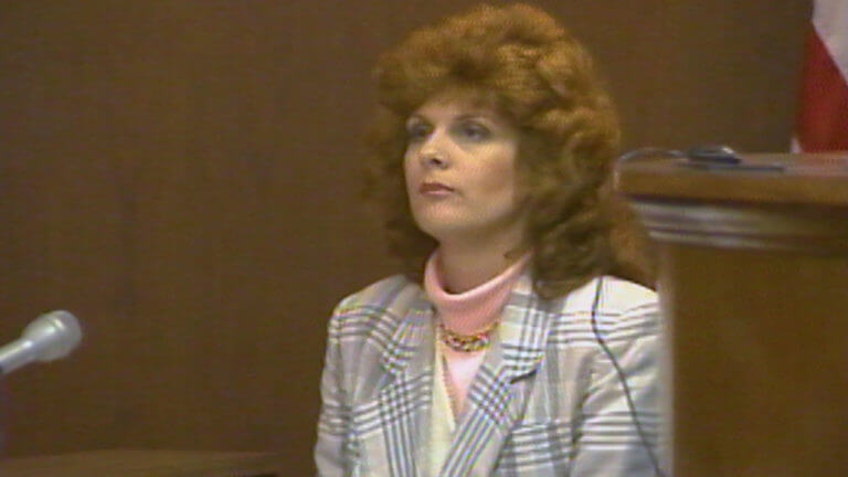 latent print examiner Jennie Ahern testifies in the Aileen Wuornos trial