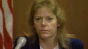 Serial killer Aileen Wuournos testifies in her own defense in her murder trial