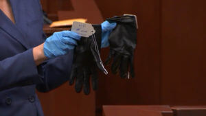 gloves show in amato trial