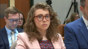 Ezra McCandless sits in court