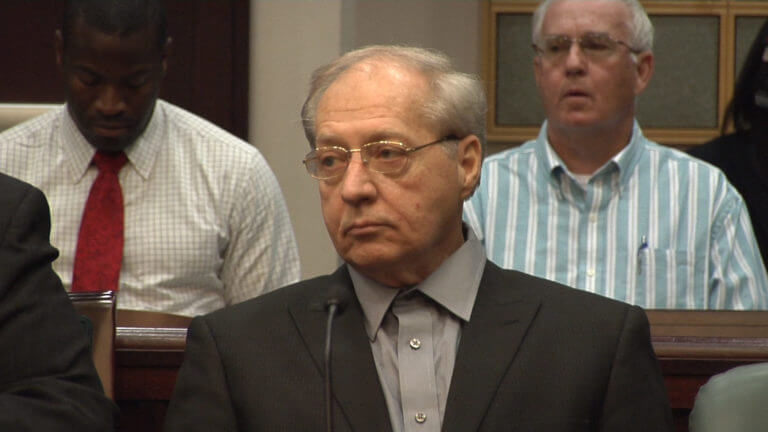 Jim Martin reacts as the verdict is read in his attempted murder trial