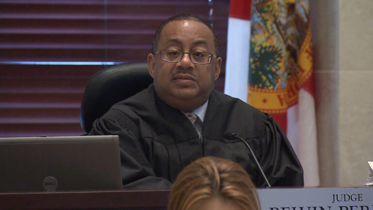 Judge Belvin Perry presides over the courtroom