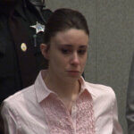 Casey Anthony reacts as the jury's verdict is read