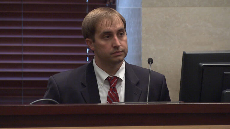 Stephen Shaw testifies in court.