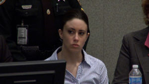 Casey Anthony sits in court