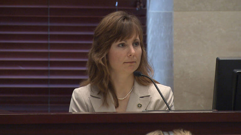 Heather Seubert testifies in court