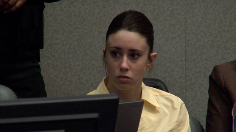 Casey Anthony sits in court