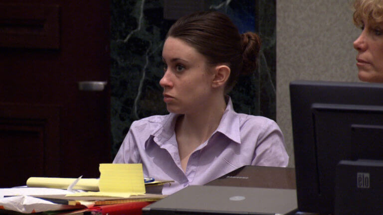 Casey Anthony sits in court