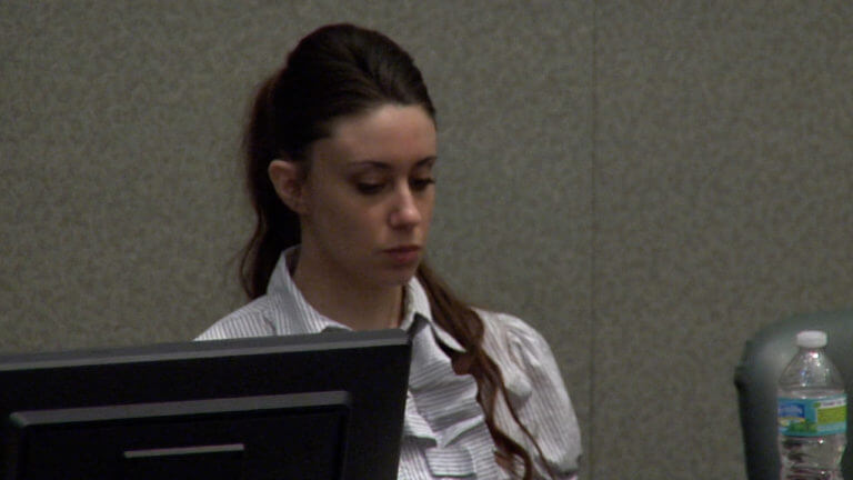 Casey Anthony sits in court