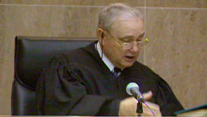 Judge addresses the courtroom