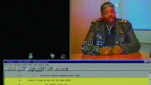 screen shows video editing with a man talking