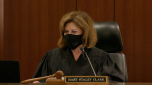 judge speaks from bench