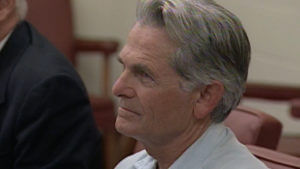 Bruce Davis appears for a parole hearing