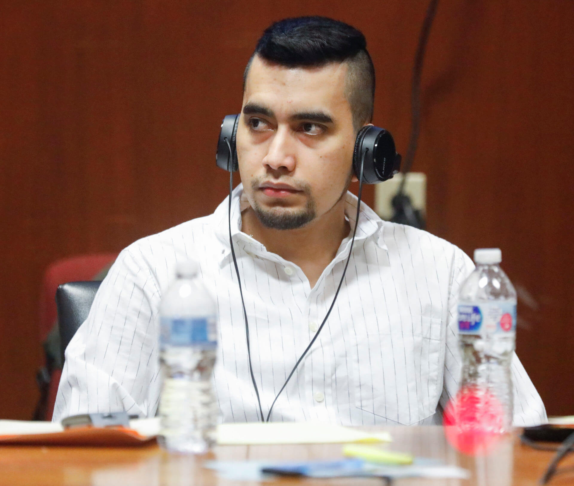 Cristhian Bahena Rivera in court.