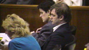 Jeffrey Dahmer appears in court during his sentencing trial