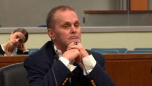 Bo Pete Jeffrey sits in court