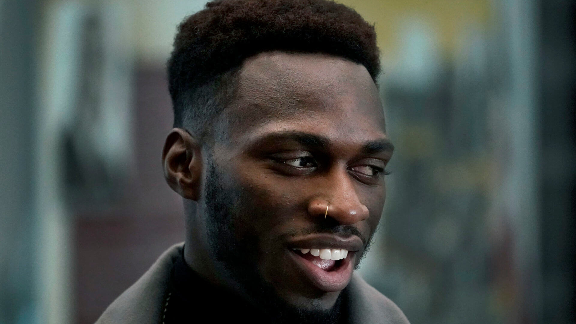 Abimbola Osundairo, walks through the lobby of the Leighton Criminal Courthouse courtroom after a lunch break in the trial of actor Jussie Smollett Wednesday, Dec. 1, 2021, in Chicago. Osundairo is expected to testify in the trial of Smollett who is accused of lying to police when he reported he was the victim of a racist, anti-gay attack in downtown Chicago nearly three years ago, in Chicago. (AP Photo/Charles Rex Arbogast)