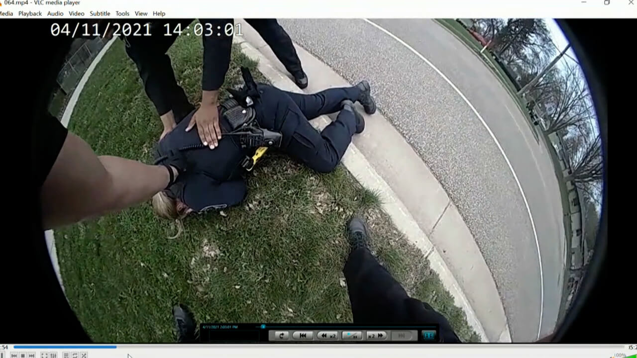 11MN v. Potter Maj. Mychal Johnson Court TV Video