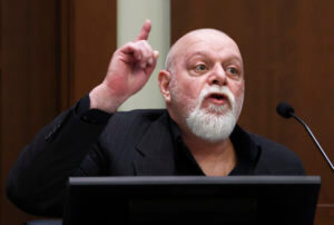 Isaac Baruch speaks in the courtroom at the Fairfax County Circuit Courthouse in Fairfax