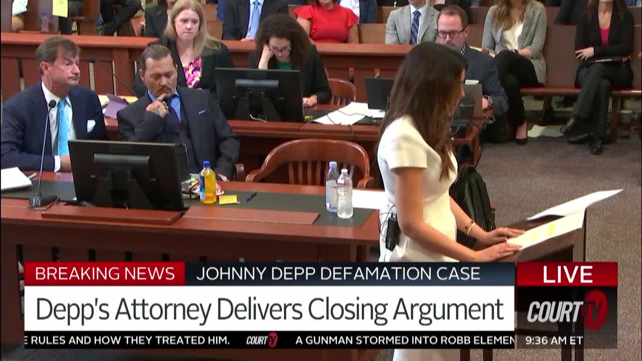 5/27/22 Johnny Depp Closing Argument PT1 Court TV Video