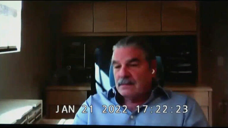 The jury views video deposition from Dr. Allen Blaustein