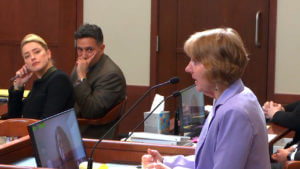 Elaine Bredehoft questions a witness