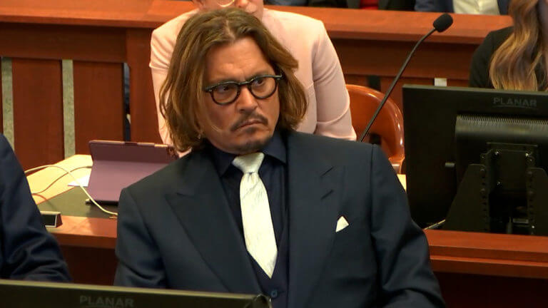 johnny depp apears in court