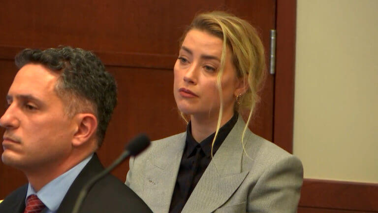 amber heard appears in court